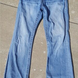 Virgo Light Blue Boot Cut Women's Jeans